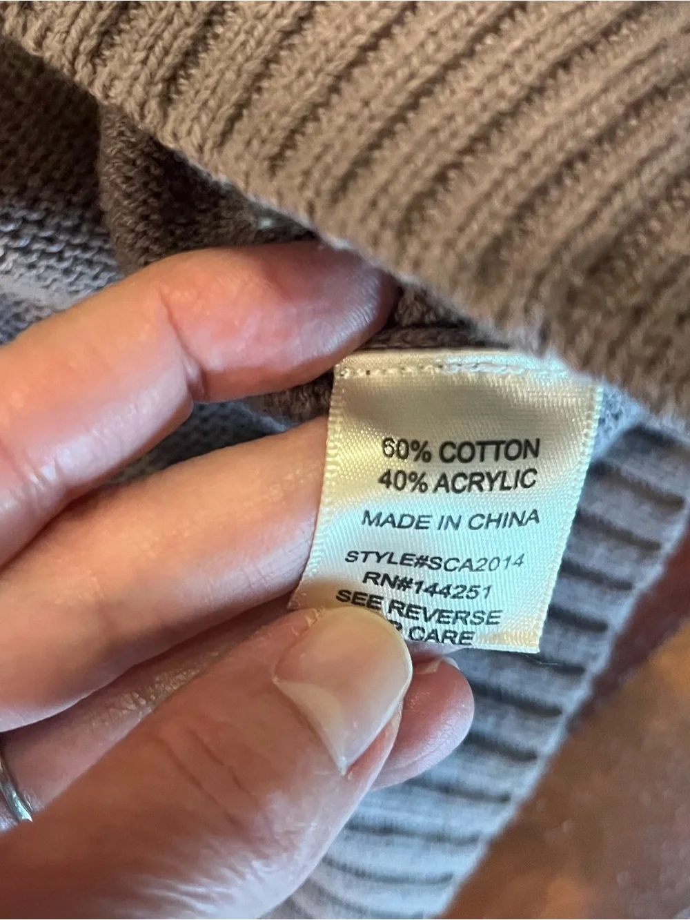 Sincerely Jules Lavender Gray Crewneck Sweater with Black Skull Motif Sz Small - Picture 5 of 6